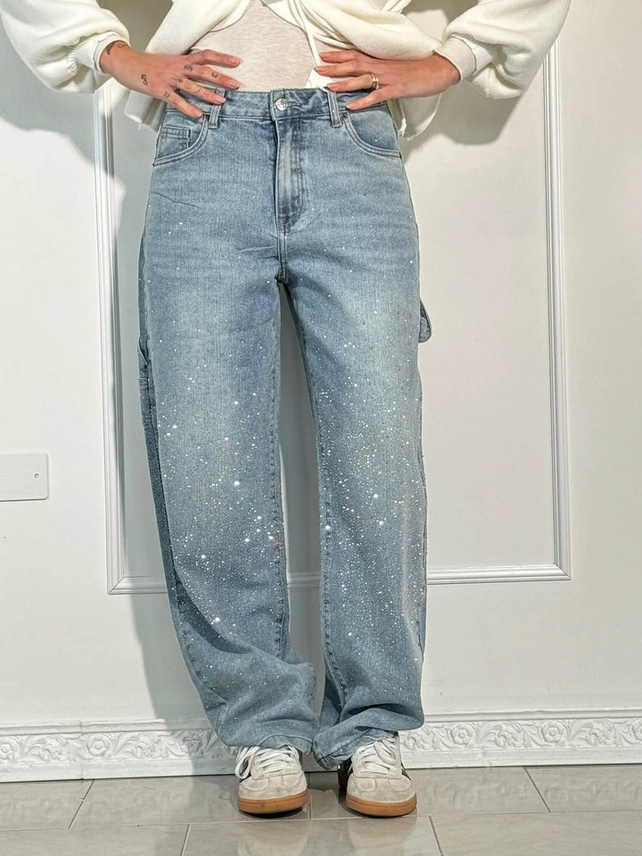 Aurora Glinsterende Jeans