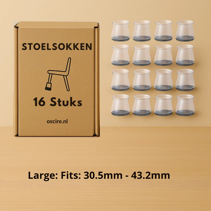 ChairMutes™ Voorkom Krassen Op je Vloer & Verminder Geluid