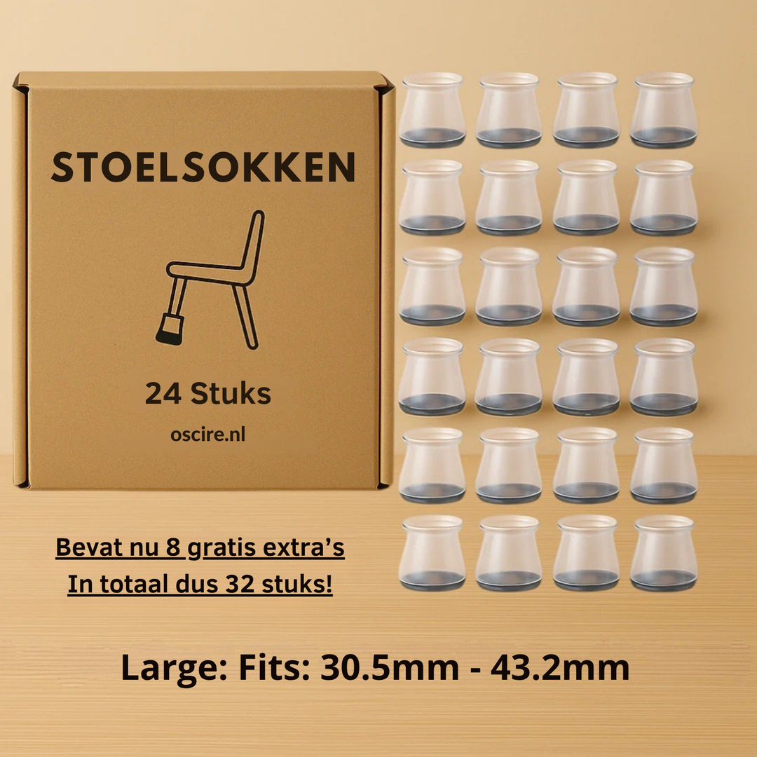 ChairMutes™ Voorkom Krassen Op je Vloer & Verminder Geluid