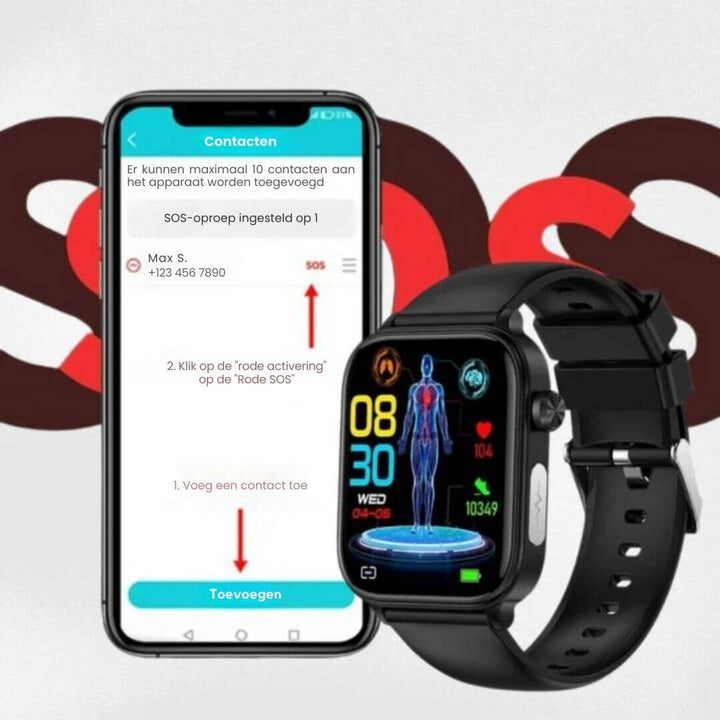 GlucoCare Watch™ | Gecertificeerde Bloedsuikermeting (2025)