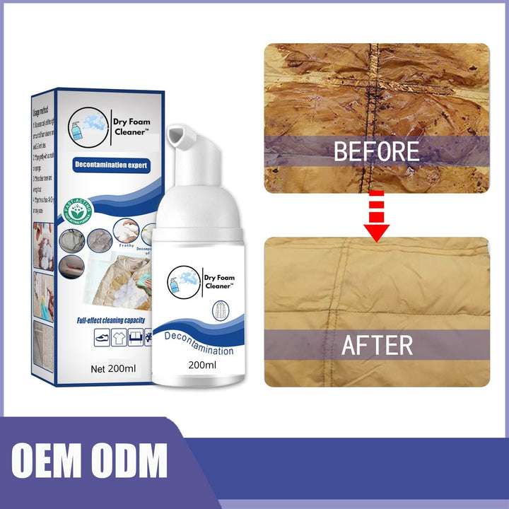 Dry Foam Cleaner™ Verwijdert hardnekkige vlekken moeiteloos