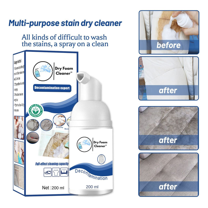 Dry Foam Cleaner™ Verwijdert hardnekkige vlekken moeiteloos