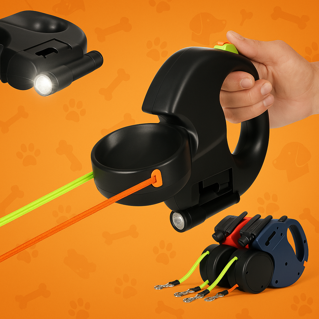 Flexipaws™ | 4-in-1 Leiband voor Honden