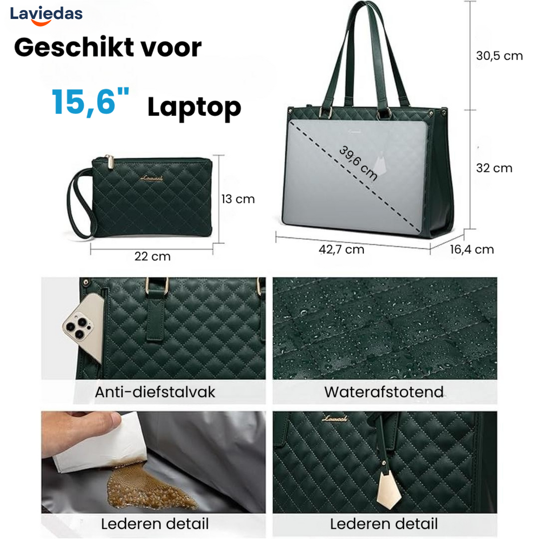 LuxeBag™ | Alles-in-één Werk, Lunch en Laptop