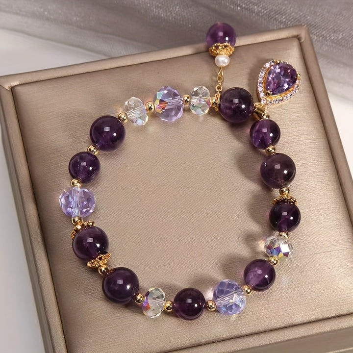 EmberViolet Armband - Stralende Amethist Kristallen
