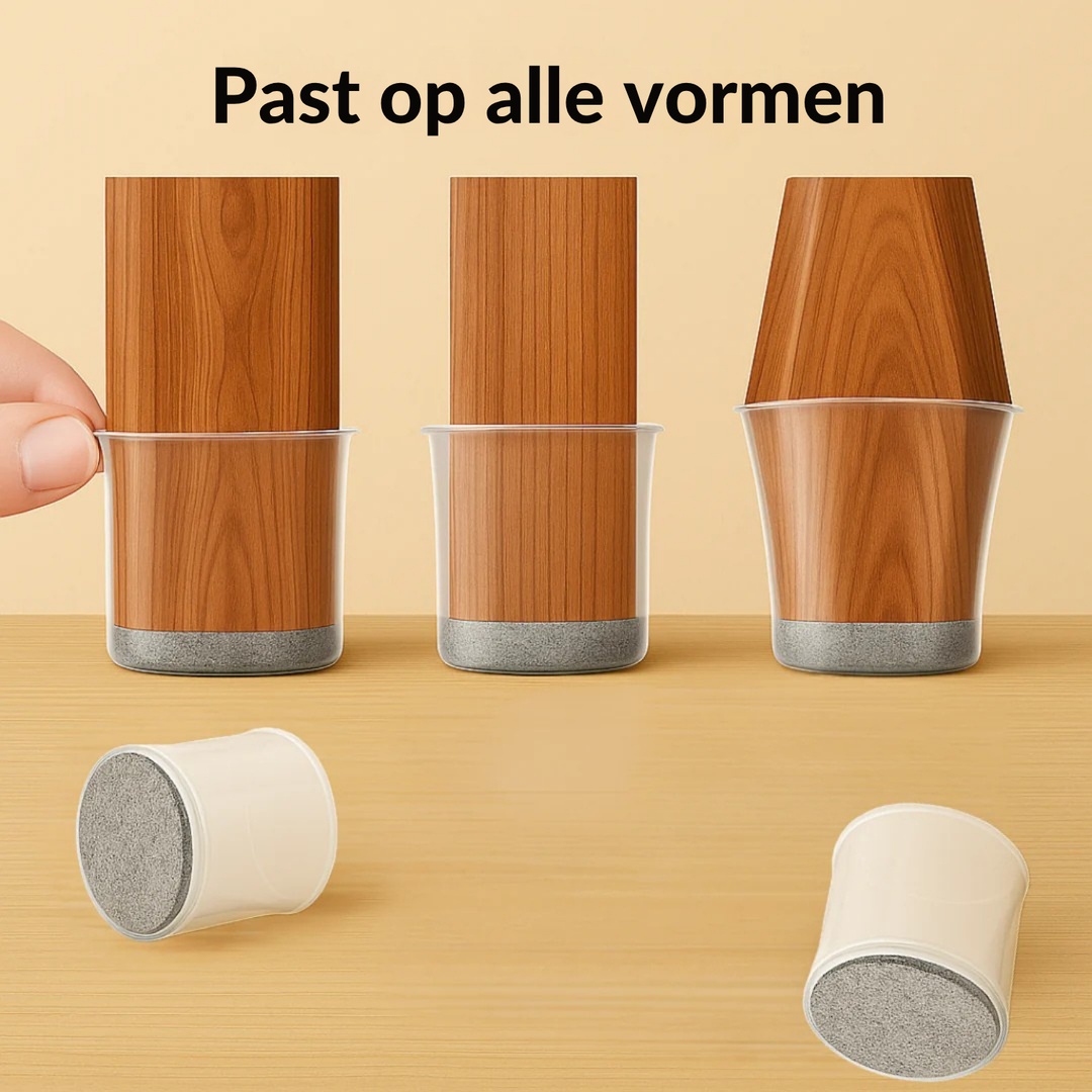 ChairMutes™ Voorkom Krassen Op je Vloer & Verminder Geluid