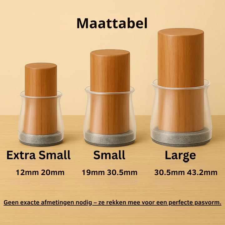 ChairMutes™ Voorkom Krassen Op je Vloer & Verminder Geluid