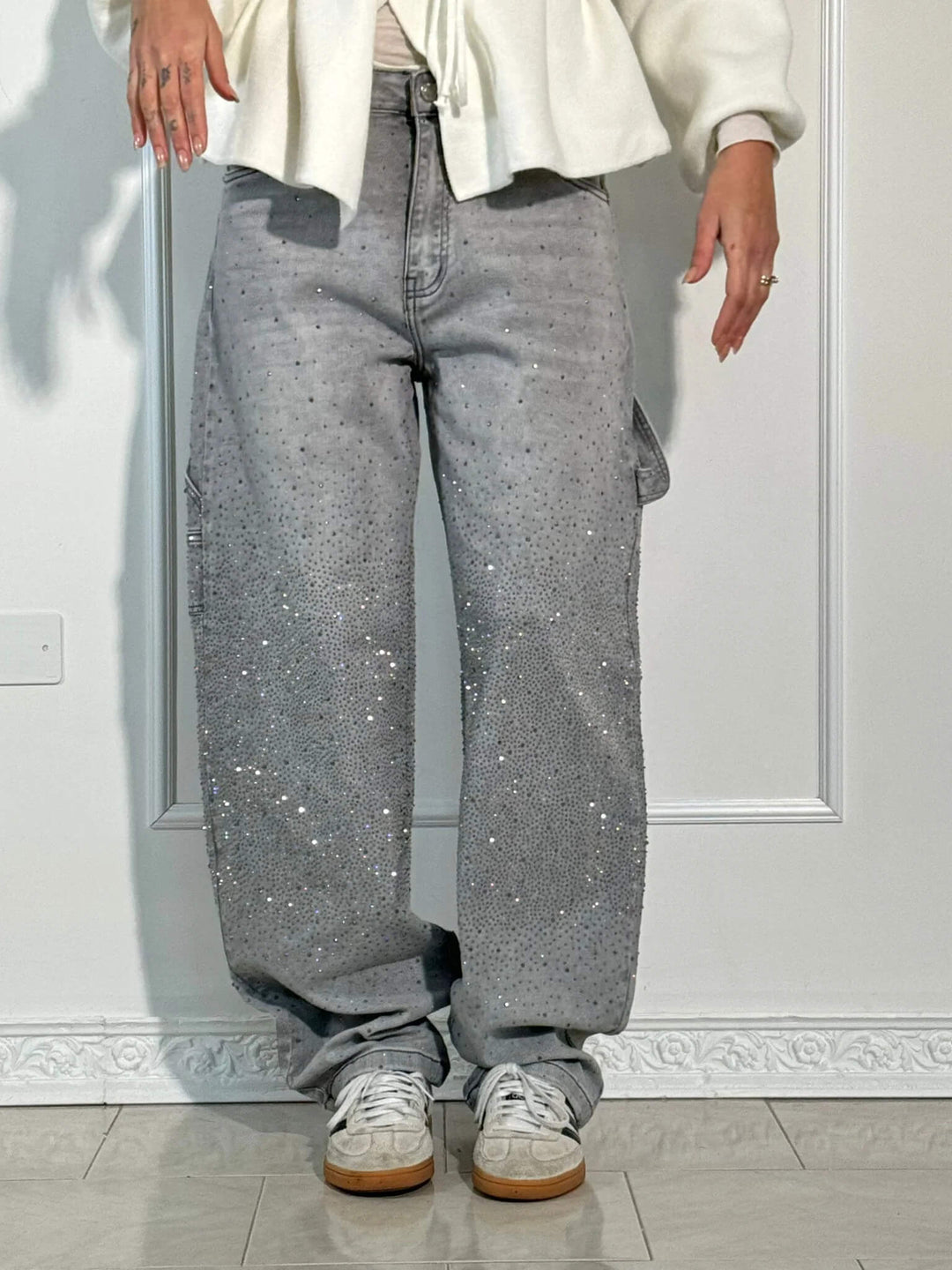 Aurora Glinsterende Jeans