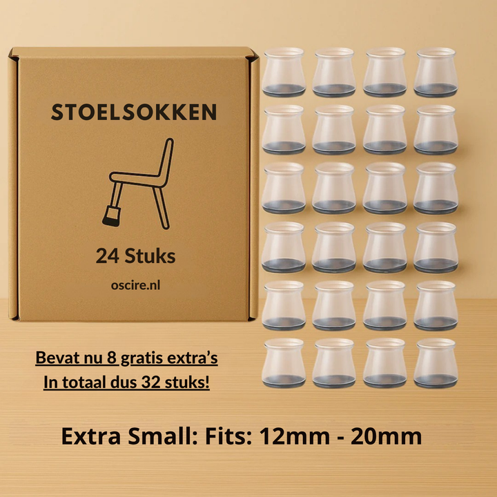 ChairMutes™ Voorkom Krassen Op je Vloer & Verminder Geluid