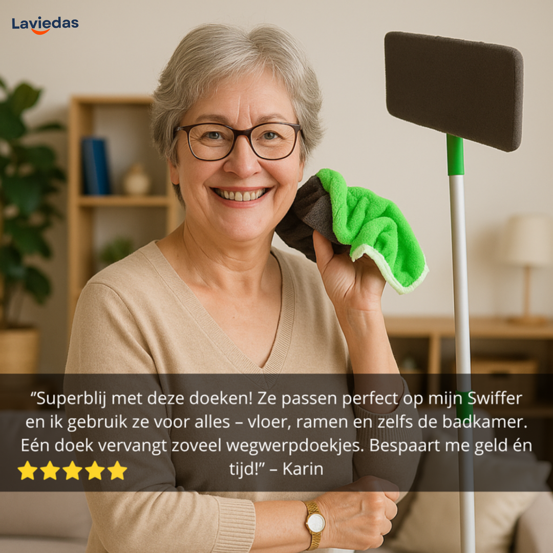 GreenSweet™ - Herbruikbare & Effectieve Moppen voor Swiffer | 2+2 GRATIS