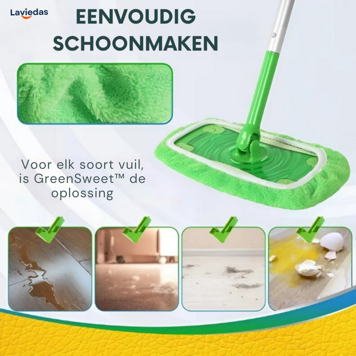 GreenSweet™ - Herbruikbare & Effectieve Moppen voor Swiffer | 2+2 GRATIS