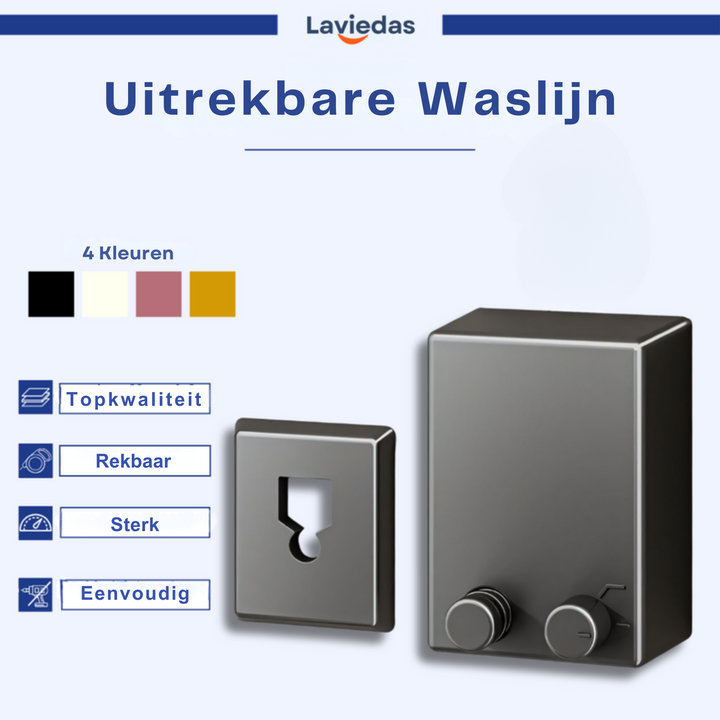 DryLoop™ | Uittrekbare Waslijn voor Onderweg en Thuis