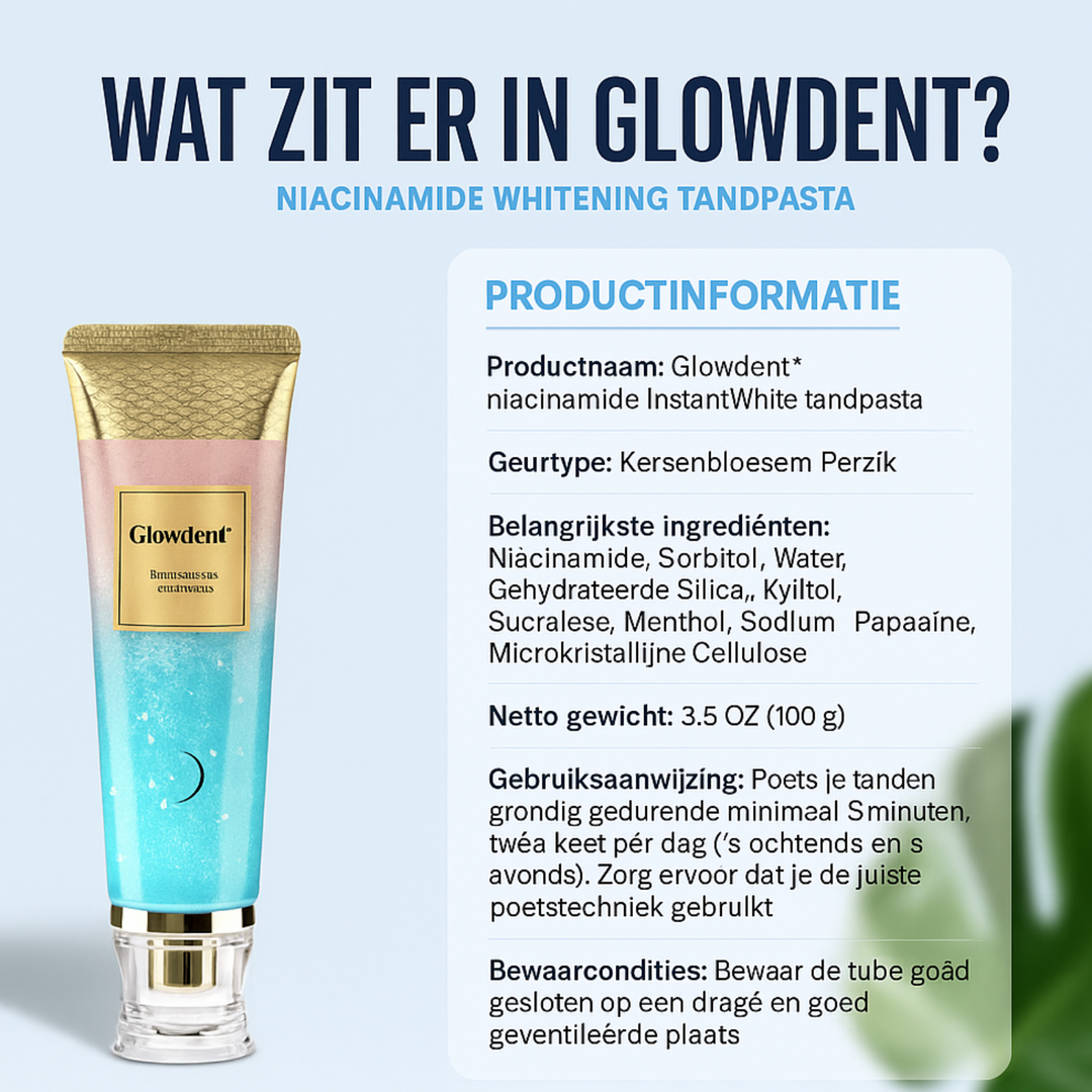 Glowdent™ Direct Wittere Tanden Voor Dagelijks Gebruik