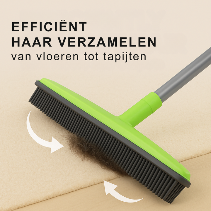 Multifloora™ Professionele Rubberen Bezem voor Huisdierenhaar