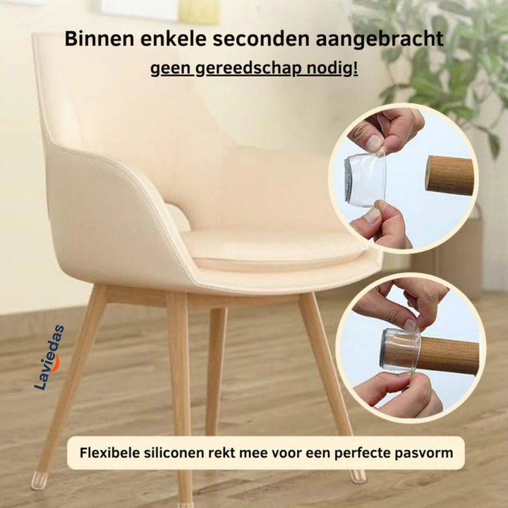 ChairMutes™ Voorkom Krassen Op je Vloer & Verminder Geluid