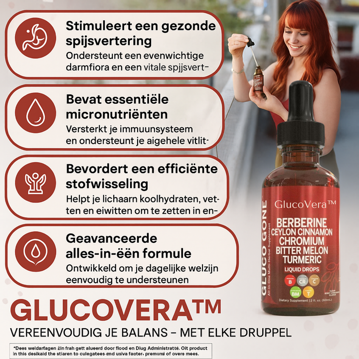 GlucoVera™ – Ondersteunt een gezonde bloedsuikerbalans