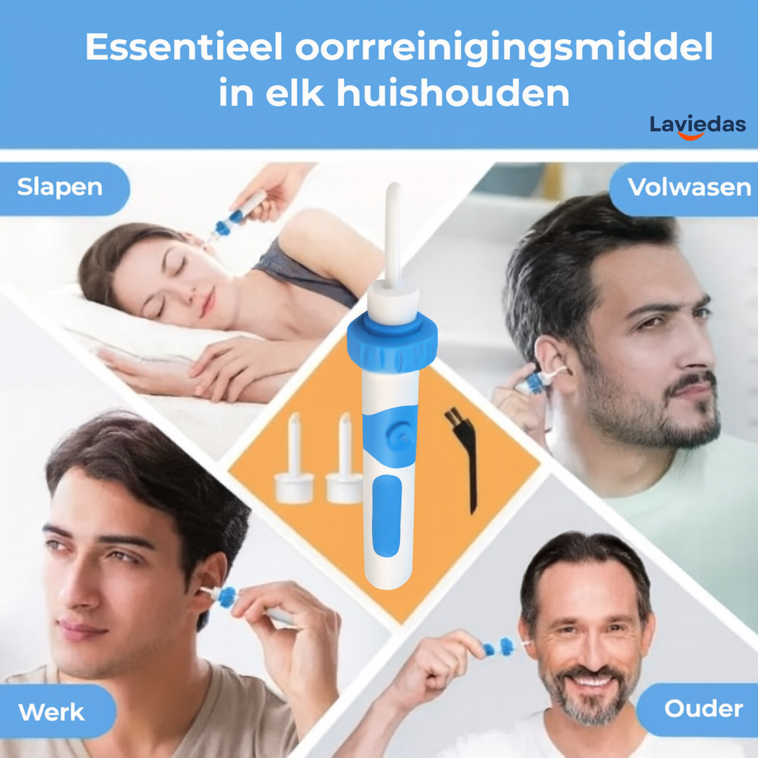 Sonicare™ Verwijdert opgehoopt oorsmeer