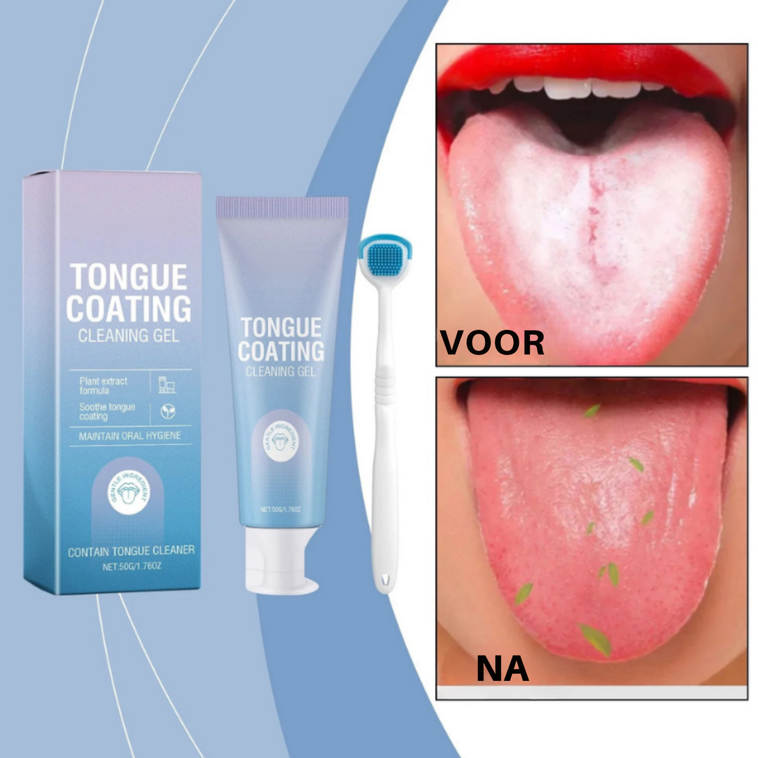 TongClean™ Verwijdert aanslag, bestrijdt geur en bacteriën