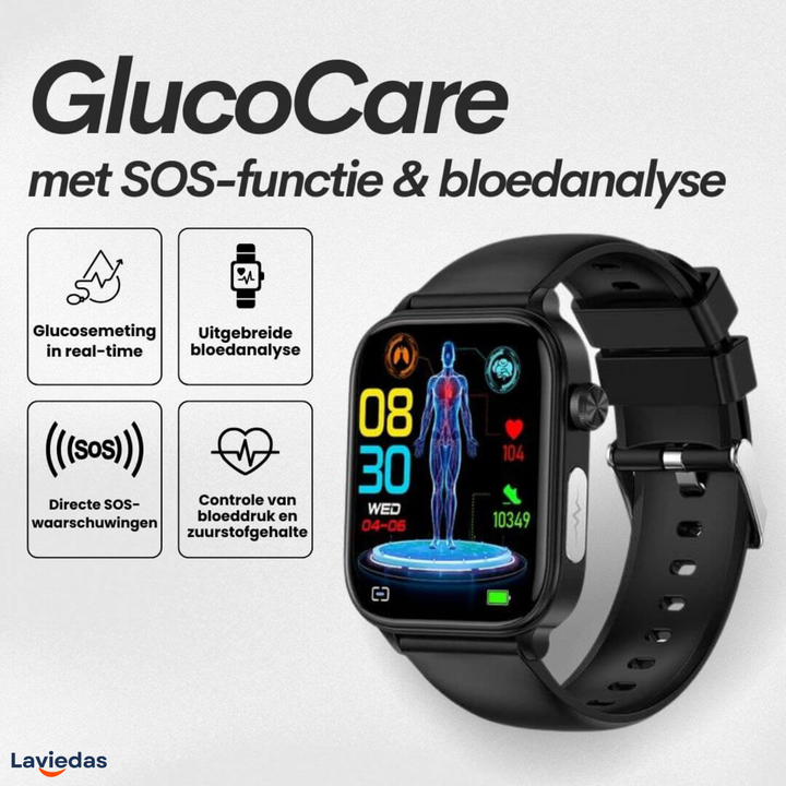 GlucoCare Watch™ | Gecertificeerde Bloedsuikermeting (2025)