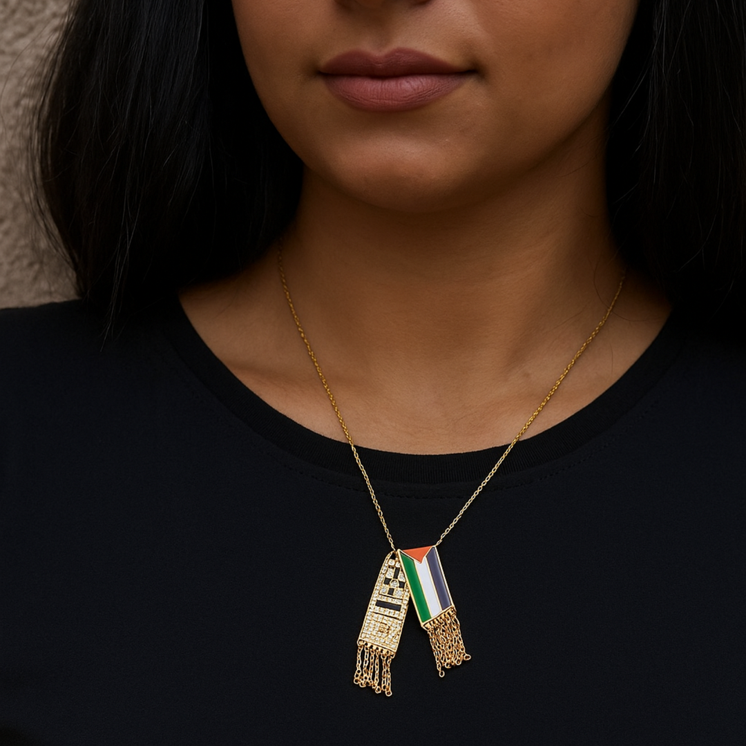 Keffiyeh Palestina Ketting - Toon je Steun & Kracht