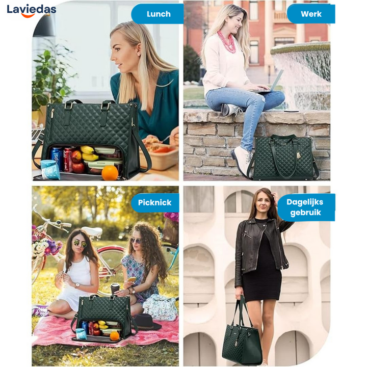 LuxeBag™ | Alles-in-één Werk, Lunch en Laptop