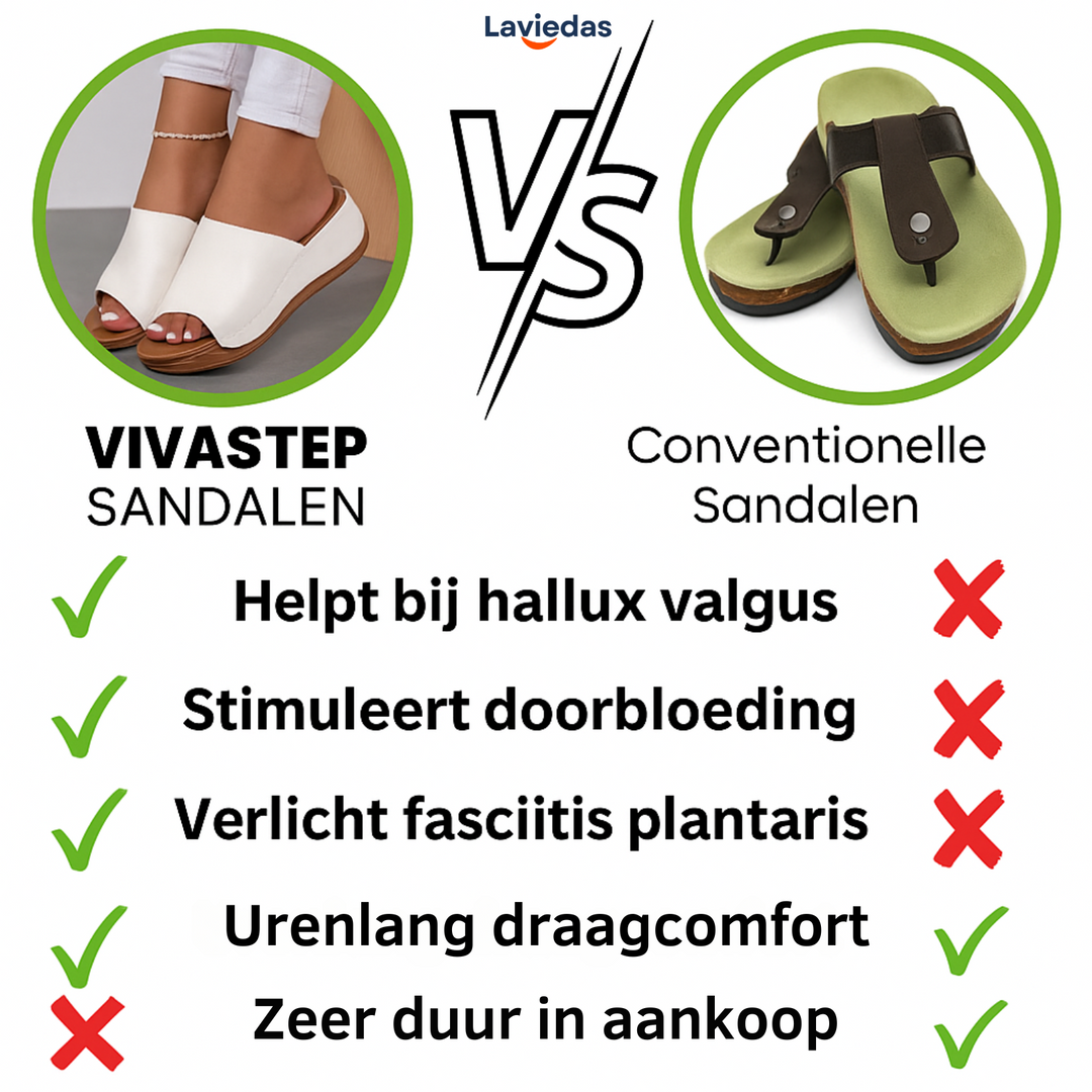VinaStep Sandalen™ | Ergonomische en antislip sandalen voor pijnverlichting