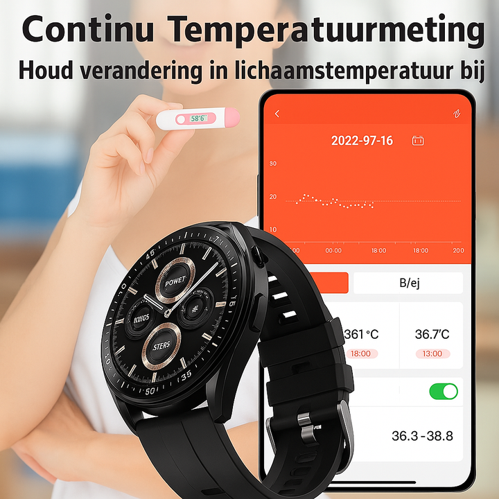 GlucoTrack™ | Nauwkeurige Glucose Smartwatch
