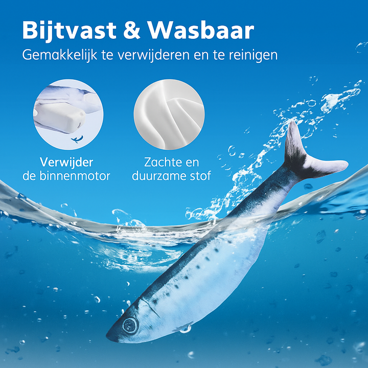 FlipFish™ Houd je Katten Actief Bezig & Verminder Stress
