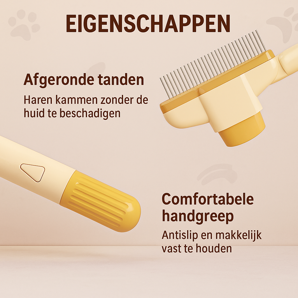 FurSweep™ Pijnloze Vachtverzorging Borstel voor Huisdieren