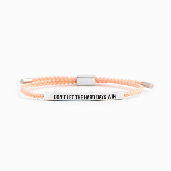 Don't Let The Hard Days Win - Motivatie Armband