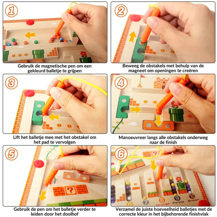 MarioPlay™ Spelbord | Zelfstandig Ontdekken, Puzzelen en Leren.