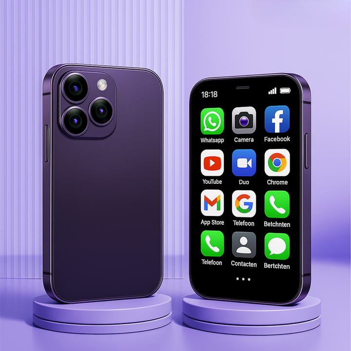 Mini Smartphone | Voor Jong & Oud (+GRATIS HOESJE)