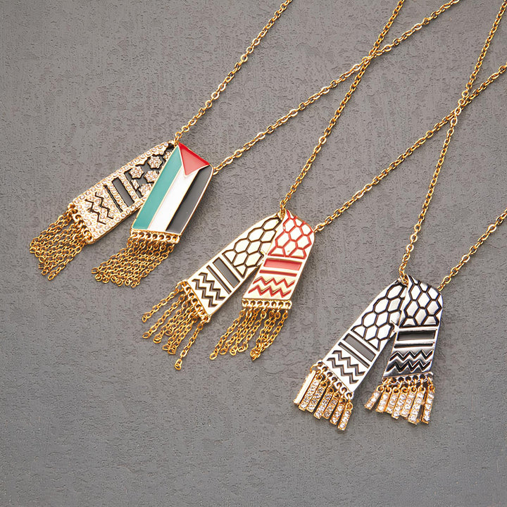 Keffiyeh Palestina Ketting - Toon je Steun & Kracht