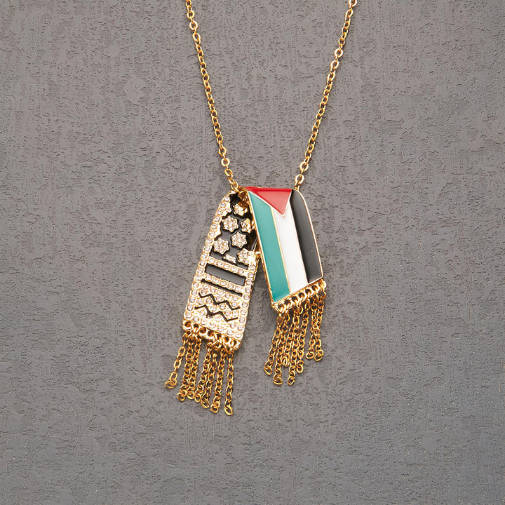 Keffiyeh Palestina Ketting - Toon je Steun & Kracht
