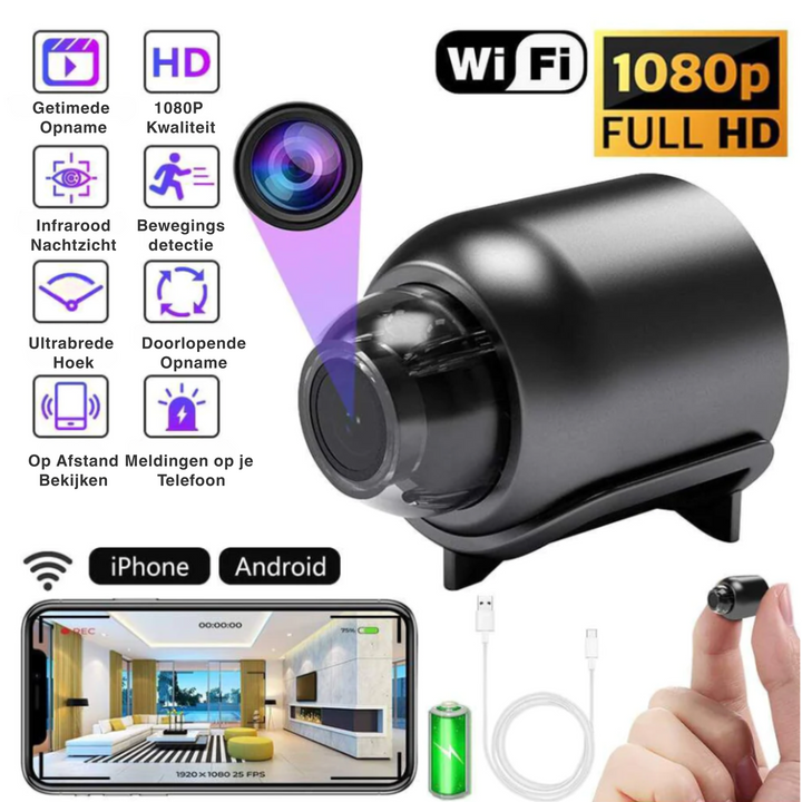 UltraVision™ Full HD Mini Beveiligingscamera