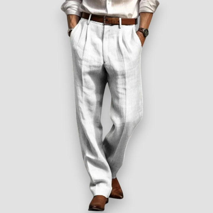 Léon™ Klassieke linnen broek (1+1 GRATIS)