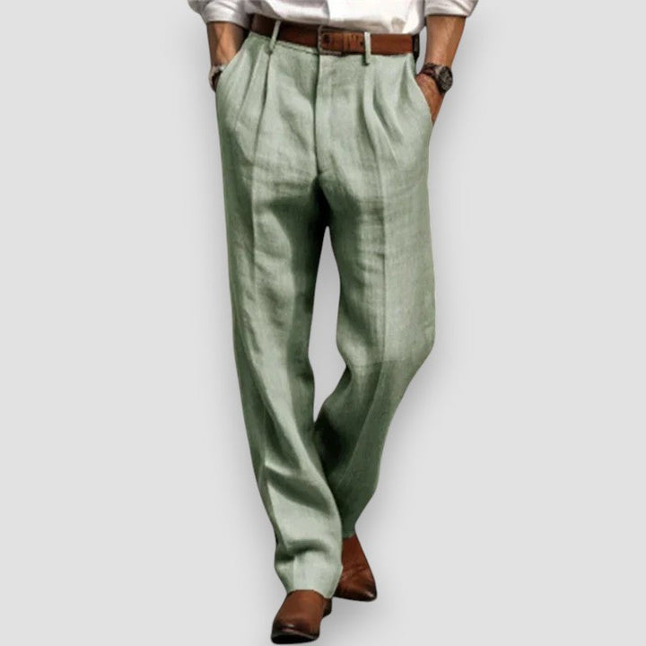 Léon™ Klassieke linnen broek (1+1 GRATIS)