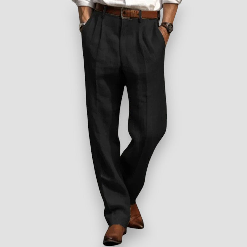 Léon™ Klassieke linnen broek (1+1 GRATIS)