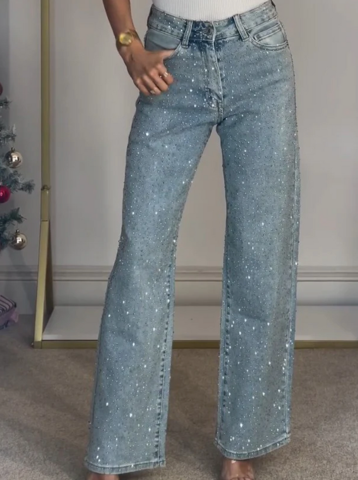 Aurora Glinsterende Jeans