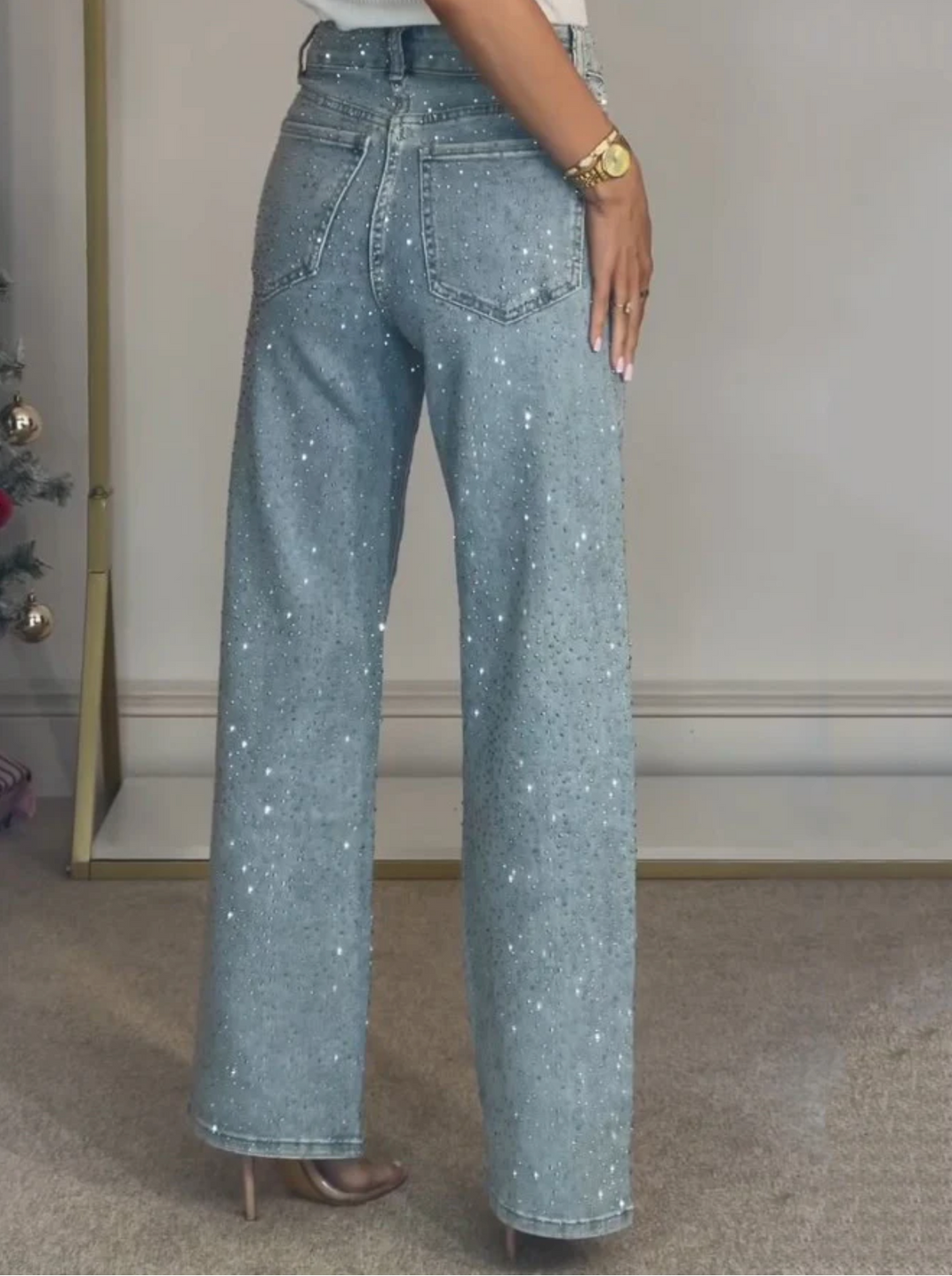 Aurora Glinsterende Jeans