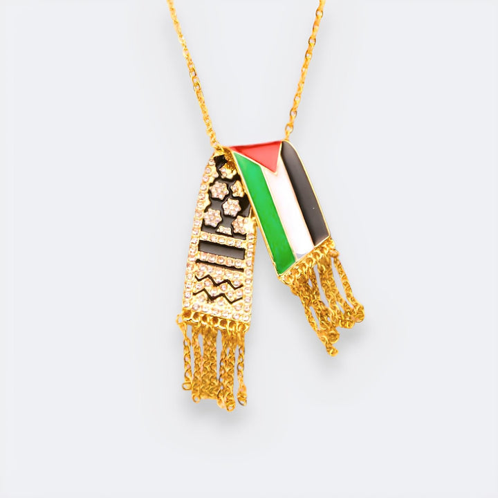 Keffiyeh Palestina Ketting - Toon je Steun & Kracht