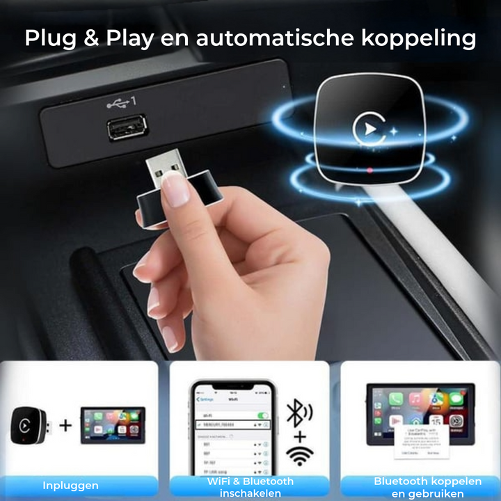 SmartPlay™ Overal Carplay Zonder Installatie! (50% KORTING)