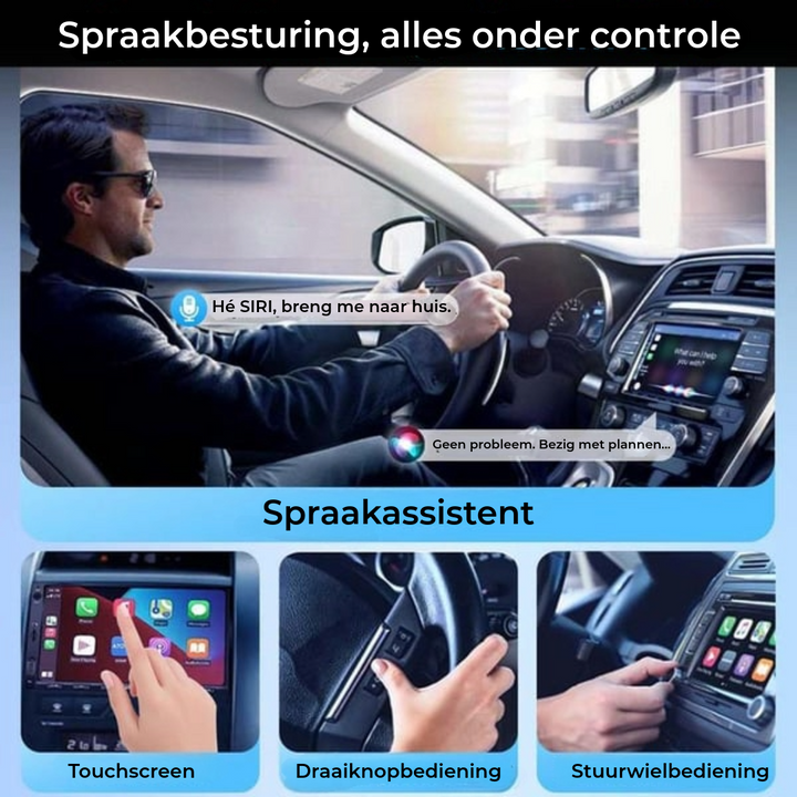 SmartPlay™ Overal Carplay Zonder Installatie! (50% KORTING)