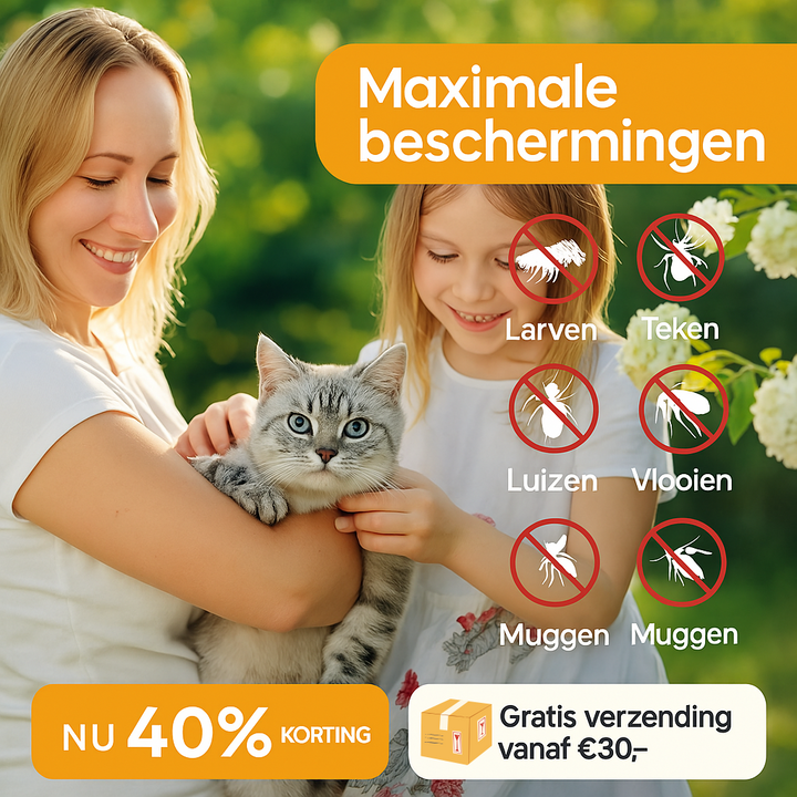 Vlooienhalsband™ Nooit meer last van vlooien!
