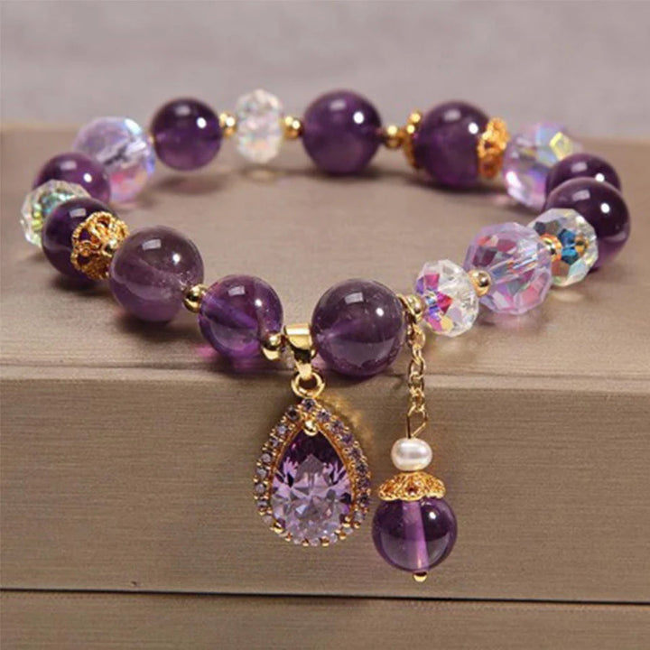 EmberViolet Armband - Stralende Amethist Kristallen