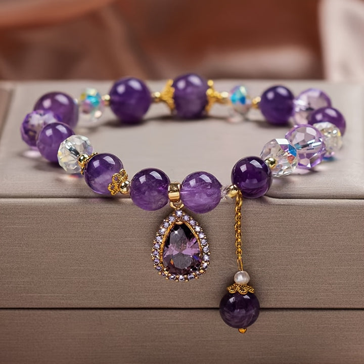 EmberViolet Armband - Stralende Amethist Kristallen