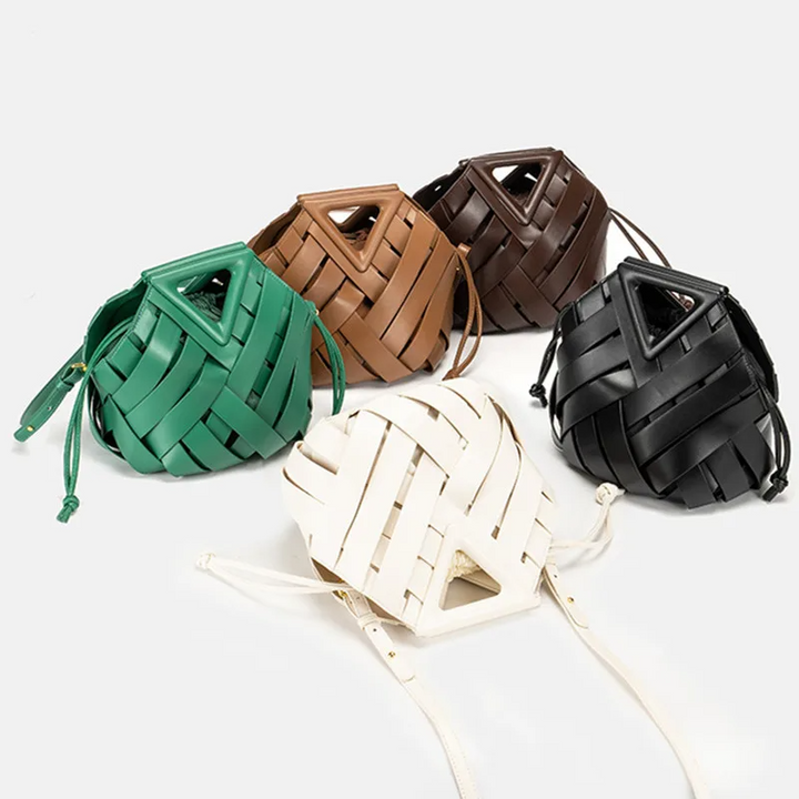 Aeris Woven Bucket Handtas