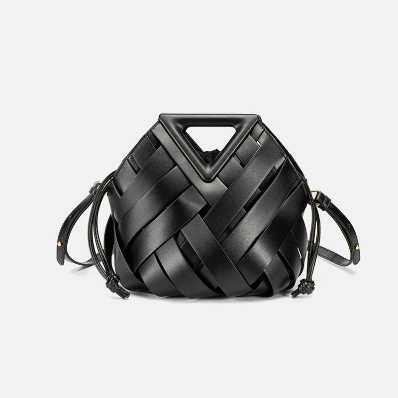 Aeris Woven Bucket Handtas