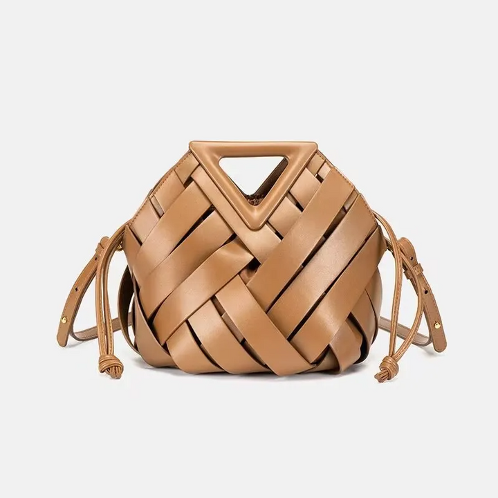 Aeris Woven Bucket Handtas