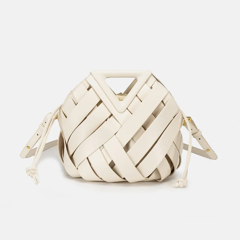 Aeris Woven Bucket Handtas